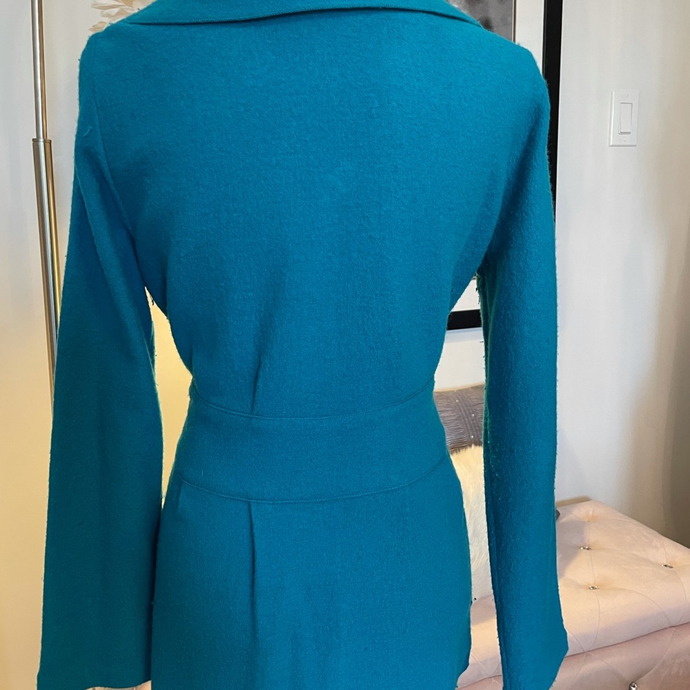 Turquoise Sweater/Coat - Picture 3 of 5